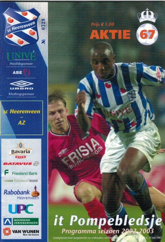 AZ Programma 8-feb-2003 Heerenveen uit